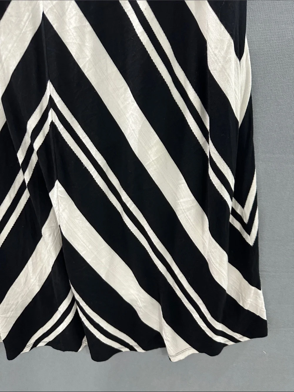 Chico's Black and White Chevron Maxi Skirt